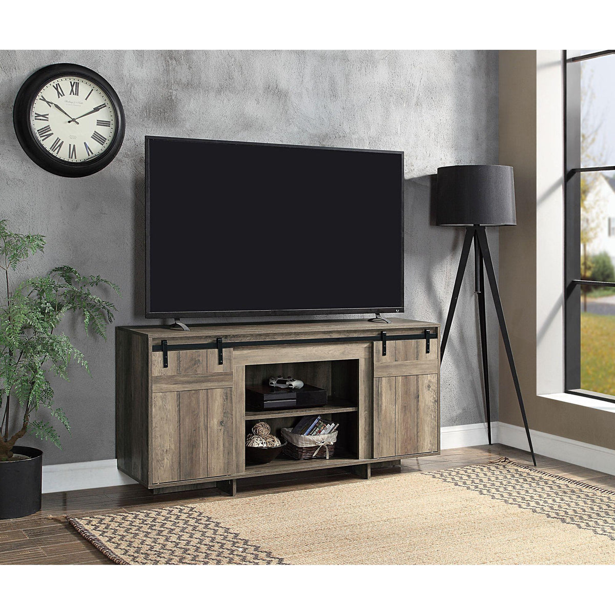 Jason Gray Washed Finish TV Stand