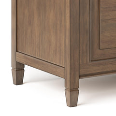 Celestia 51 inch Wide Solid Wood Storage Bench Trunk in Natural Aged Brown