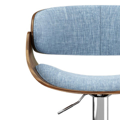 Hephaestus - Adjustable Swivel Bar Stool - Denim Blue