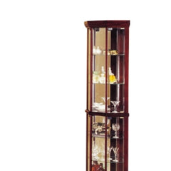 Archive Cherry Finish Curio Cabinet (Corner)