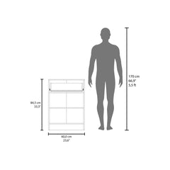 Andromache Multistorage Pantry Cabinet, One Drawer, Two Interior Shelves Black Wengue