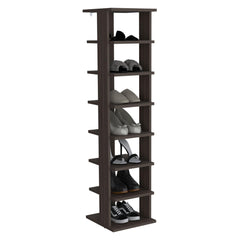 Saturn Rack, Gray Walnut, 7 Shelves