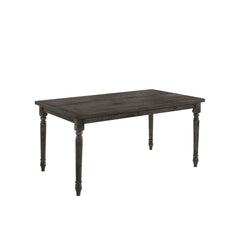 Hades II Weathered Gray Finish 7 PCs Dining Room Set