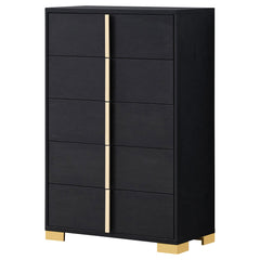 Eternity Black 5-drawer Chest
