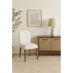 Aura Upholstered Chair - Cocoa/White Sand (Set of 2)