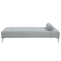 Summit Gray Melange Velvet Sofa Bed W/Pillow