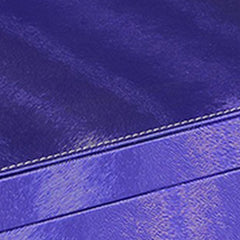 Record Case with 2 Slots and Earrings Hanger, Blue