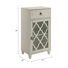 Celestia White Finish Accent Table