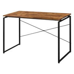 Perseus and Black Writing Desk with Metal Sled Base