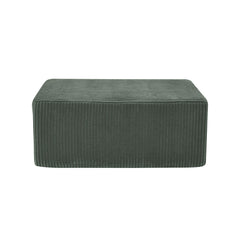 Full Compressed Corduroy Upholstered Ottoman
