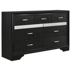 Pulsar Black 9-drawer Dresser