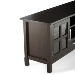 Eden 60 inch Wide Solid Wood TV Stand in Hickory Brown For TVs up to 65 inches