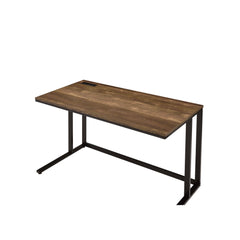 Paradise Walnut & Black Finish Writing Desk W/USB