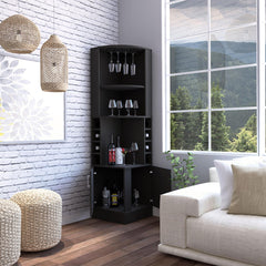 Haven 4-Bottle 2-Shelf Bar Cabinet Wenge