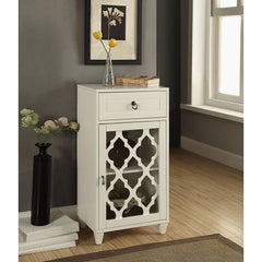 Celestia White Finish Accent Table
