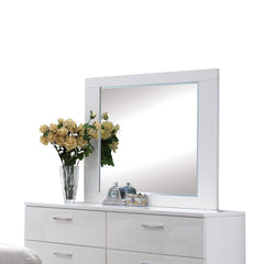 Theseus White Finish Mirror