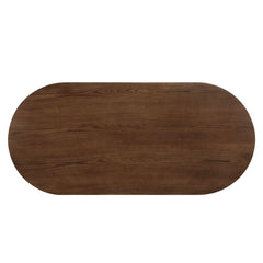 Demeter Oak Finish Dining Table