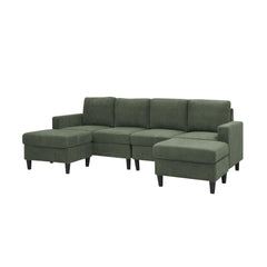 Pulsar Upholstered Modular Sectional with 2 Ottomans