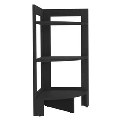 Eden Corner 3-Tier Shelf Side Table 31.7" High , Sofa Table, End Table with Tray