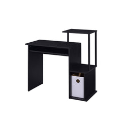 Moon Black Finish Computer Desk