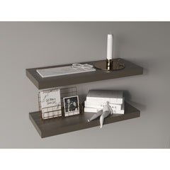 Floating Shelves, Olive, 2 Shelves, 1.50" H