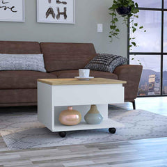 Utopia Lift Top Coffee Table, Casters, One Shelf