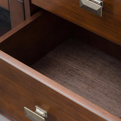 Demeter Solid Wood Sideboard Buffet in Russet Brown