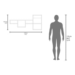 Shelf 22" H, 7 Shelves, White