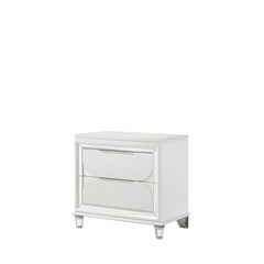 Cosmos Pearl White Finish Nightstand