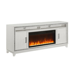 Priam White 72 Inch Fireplace