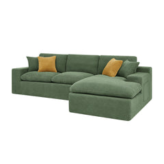 Coffee-Bean Like Upholstered Full Compressed Sectional