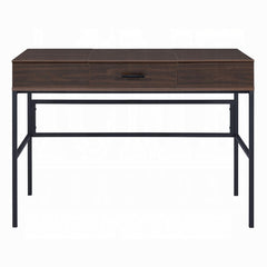 Perseus and Black 1-Drawer Writing Desk with USB Port