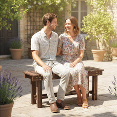 Garden Bench 0.8" Seater Outdoor Bench with Storage Shelf 35.4" Carbonized Wood