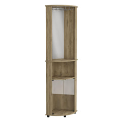 Asteroid Bar Cabinet Rialto, Three Shelves, Macadamia Finish