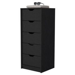 Wenge 5 Narrow Drawer Dresser