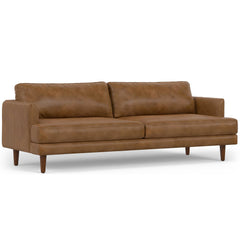 Rhea - 90" Sofa - Caramel Brown