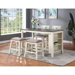 Modern Contemporary Dining Room Furniture Chairs Set of 2 Counter Height High Stools Light Wooden Cushion Seat
