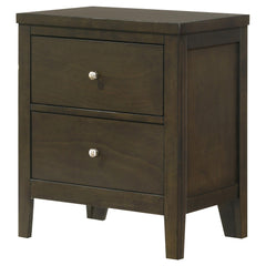 Odyssey Dark Cocoa 2-drawer Nightstand Bedside Table