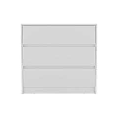 Aria Three Drawer Dresser, Pull Out Mechanism-White