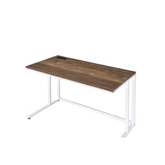 Paradise Walnut & White Finish Writing Desk W/USB