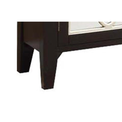 Saturn Antique Black Finish Console Cabinet