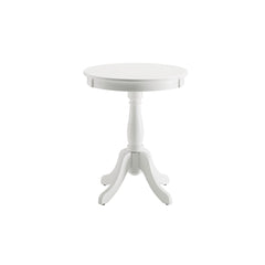 Prometheus White Finish Accent Table
