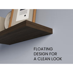 Hercules 31.5" Wide Floating Shelves Set Of 2, Shelves For Wall Decor For Bedroom, Bathroom Storage Shelves, Book Shelves For Living Room