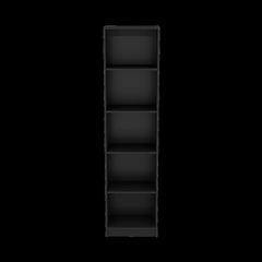 Bookcase Compact Bookshelf with Multiple Shelves, Black