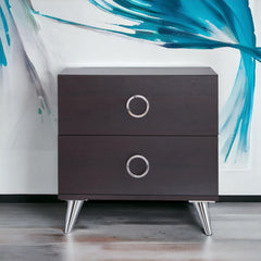 Story Espresso Finish Accent Table