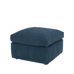 Square Corduroy Ottoman