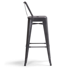 Armageddon - 30" Metal Bar Stool (Set of 2) - Grey