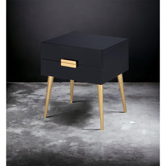 Hera Black & Gold Finish End Table