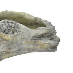 Tale Accent Planter with Driftwood Like Design Gray Terracotta 16 Inch