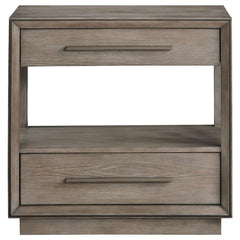 Jupiter Taupe Oak 2-drawers Nightstand
